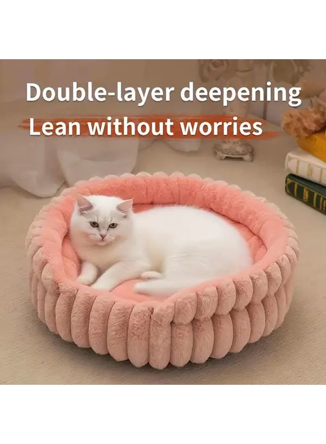 Grey Small Dog Bed For Puppies And Cats Super Soft With Non Slip Bottom - Image 4